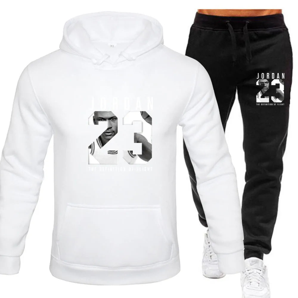 2024 new top of the line Classic men's hooded sportswear high-quality sweatshirts and jogging pants casual