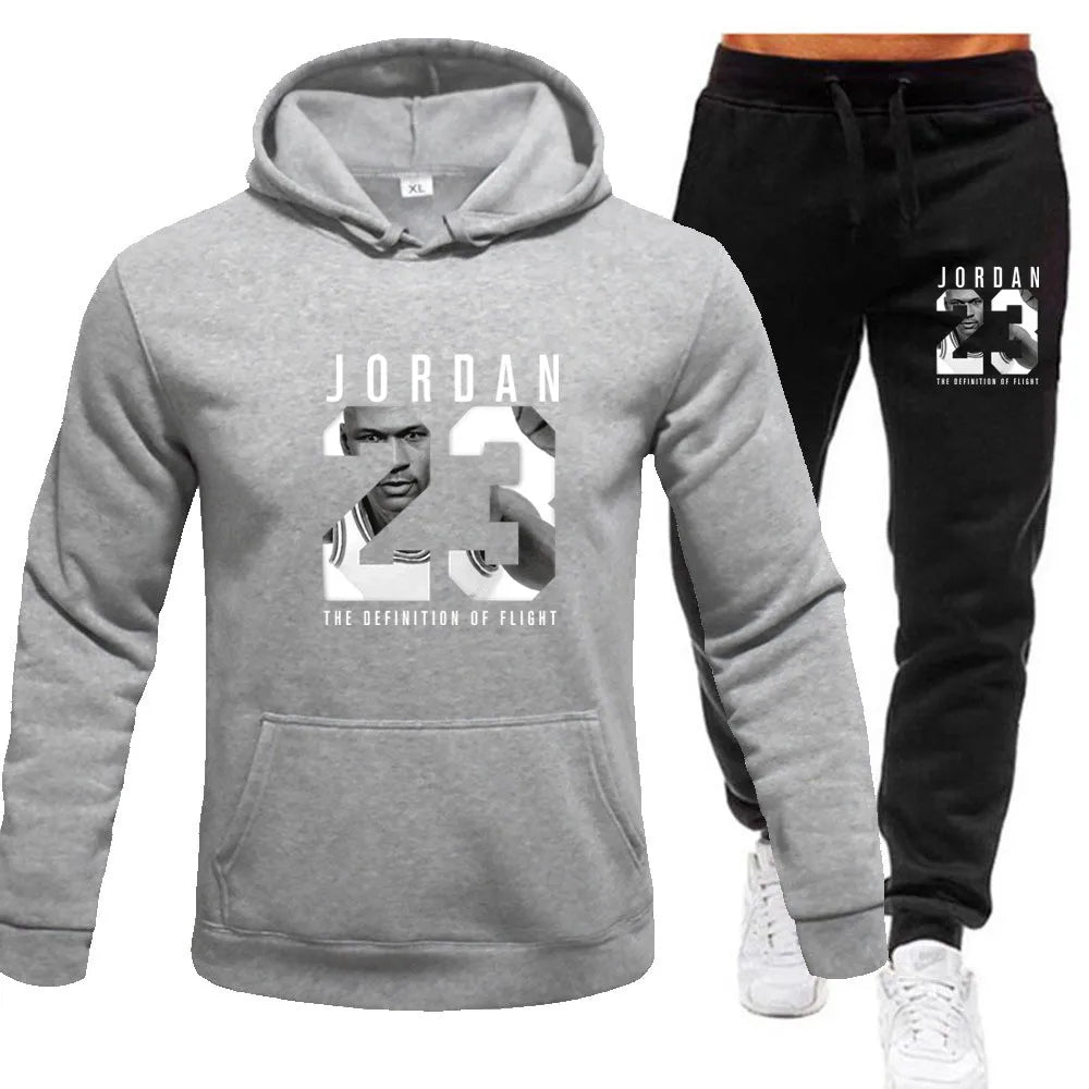 2024 new top of the line Classic men's hooded sportswear high-quality sweatshirts and jogging pants casual