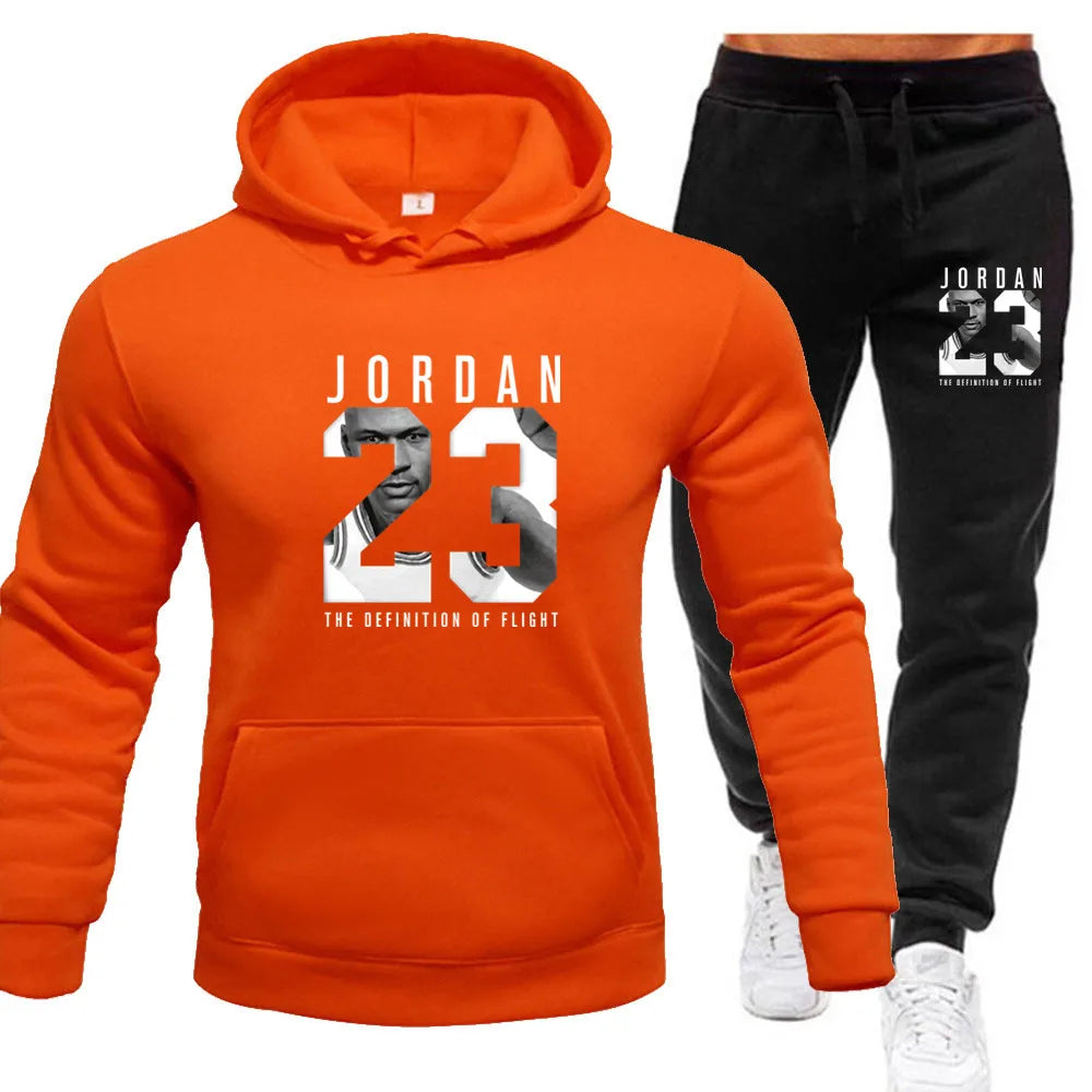 2024 new top of the line Classic men's hooded sportswear high-quality sweatshirts and jogging pants casual