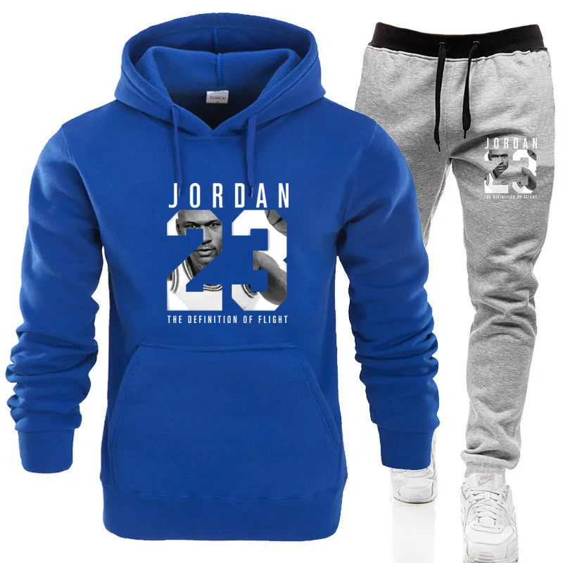 2024 new top of the line Classic men's hooded sportswear high-quality sweatshirts and jogging pants casual