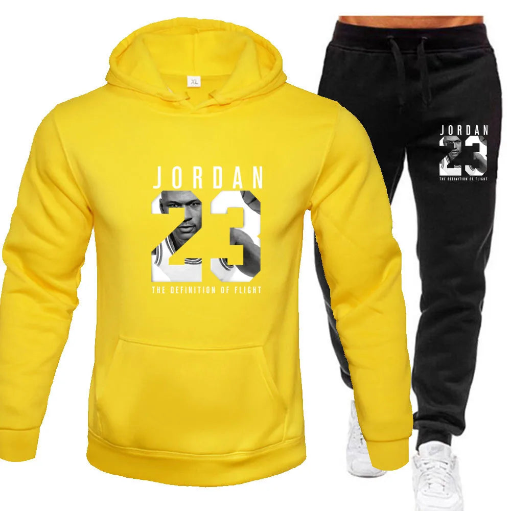 2024 new top of the line Classic men's hooded sportswear high-quality sweatshirts and jogging pants casual