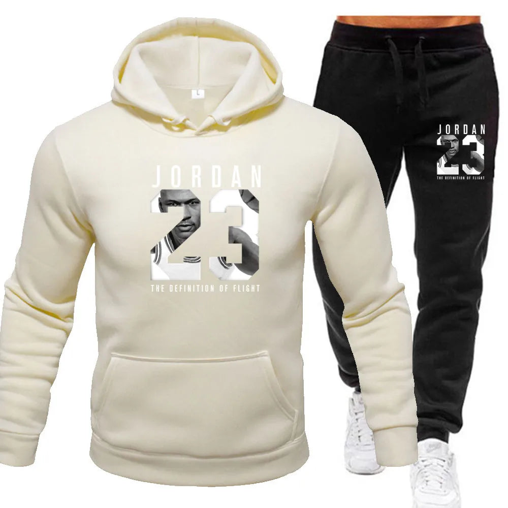 2024 new top of the line Classic men's hooded sportswear high-quality sweatshirts and jogging pants casual