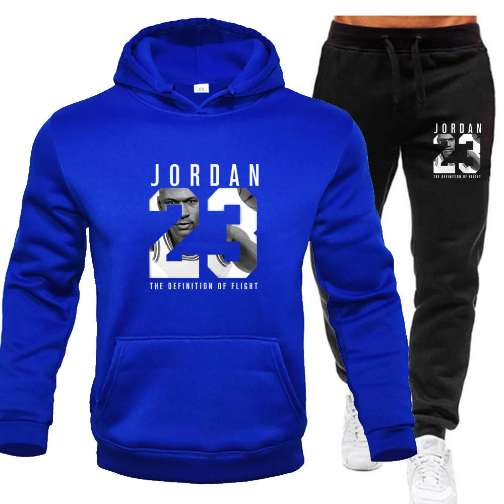 2024 new top of the line Classic men's hooded sportswear high-quality sweatshirts and jogging pants casual