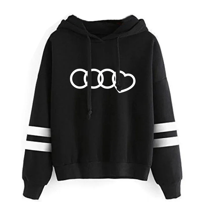 Hot Sales Women's Sweatshirts Casual Tracksuit Hoodies 2024 Fashion Printing Outdoors Daily Stripe Pullovers Jogging Sports Suit