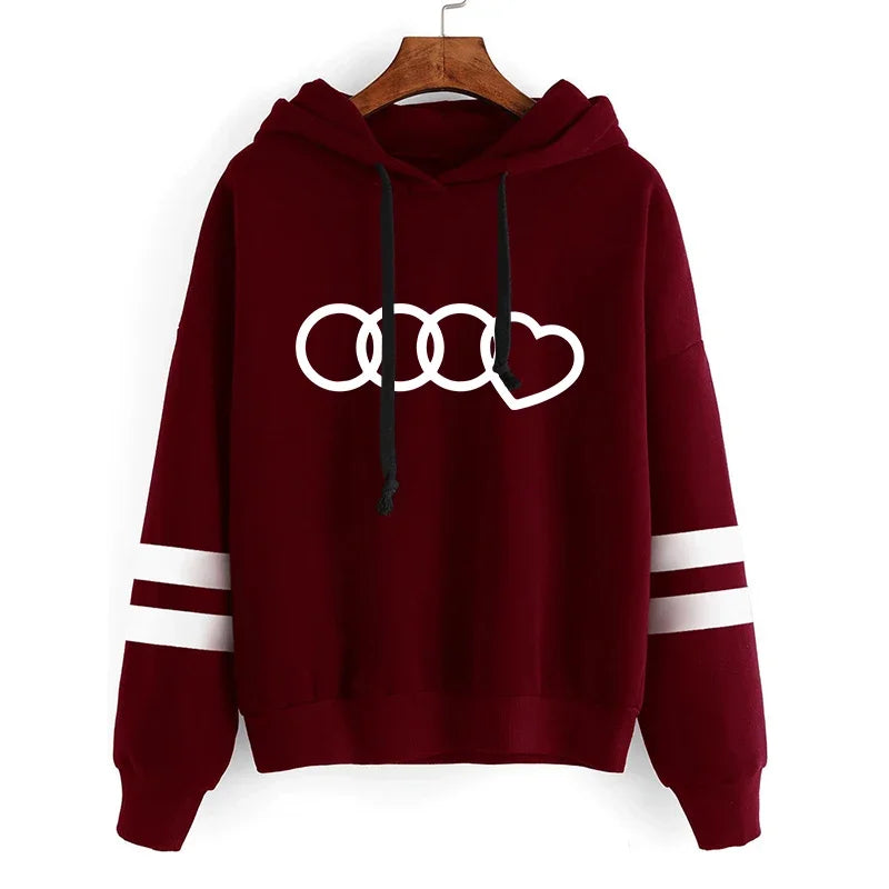 Hot Sales Women's Sweatshirts Casual Tracksuit Hoodies 2024 Fashion Printing Outdoors Daily Stripe Pullovers Jogging Sports Suit