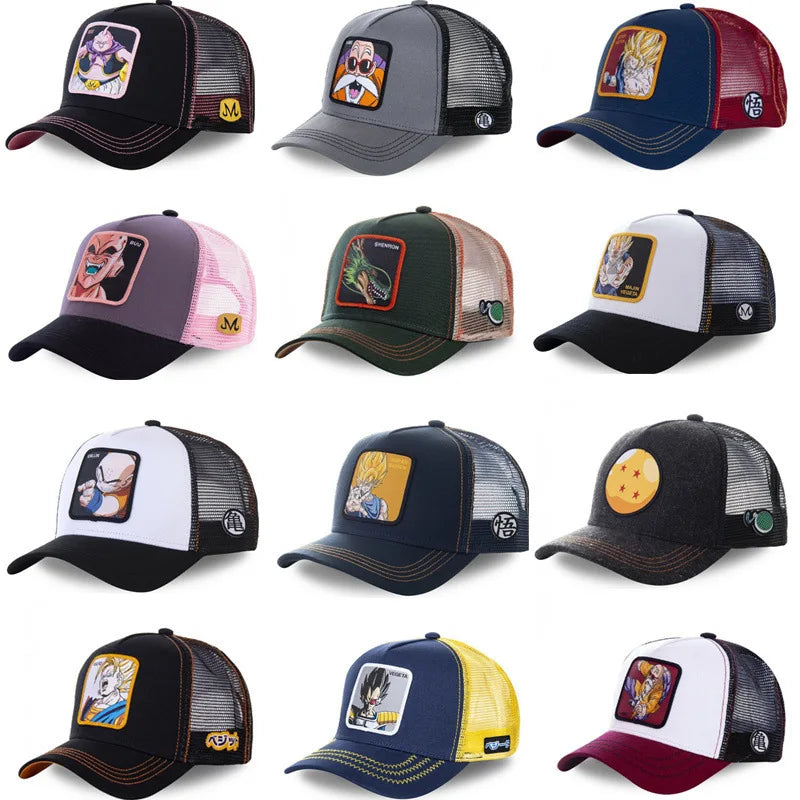 New Dragon Ball Goku Baseball Cap Spring And Summer Embroidered Adjustable Men Women Caps Fashion Trendy Outdoor Hip Hop Hat