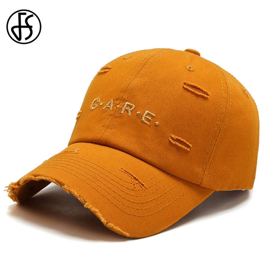 FS Purple Orange American Street Baseball Cap Adjustable Designer Hats For Men Women Snapback Hip Hop Caps Gorras Para Mujer