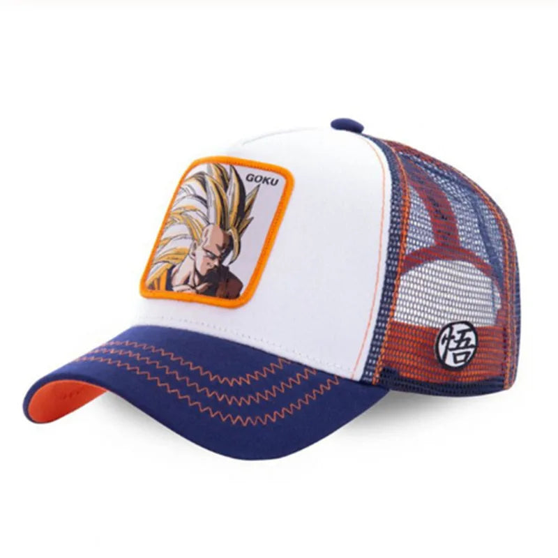 New Dragon Ball Goku Baseball Cap Spring And Summer Embroidered Adjustable Men Women Caps Fashion Trendy Outdoor Hip Hop Hat