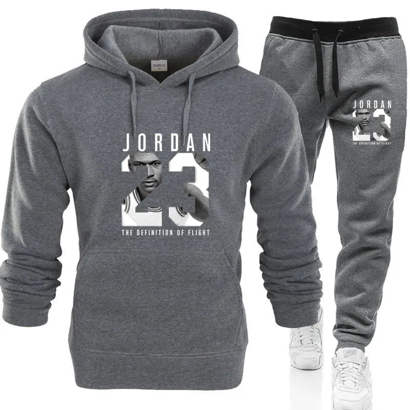 2024 new top of the line Classic men's hooded sportswear high-quality sweatshirts and jogging pants casual
